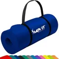 MOVIT Yogamatte Yogamatte 10/15 mm Dicke (1-St) blau 100 cm x 190 cm x 1.5 cm