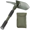 Mini Klappspatenset, 3 in 1, oliv Gartenwerkzeug Outdoorwerkzeug Campingschaufel