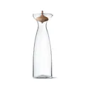 Georg Jensen - Glaskaraffe Alfredo - Wasserkaraffe Verschluß aus Eichenholz 1 L