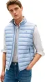 Tommy Hilfiger MW0MW37677 Herren-Weste, verstaubar, recycelt, Blau, Größe L, Blau (Brisk Blue), L