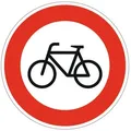 Verkehrsschild, 254 Ronde 600 mm Verbot für Radfahrer RAL-Gütezeichen Folie RA1