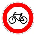 VKZ.254 Ronde 600mm Verbot für Radfahrer RAL-Gütezeichen Folie RA1