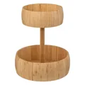 Etagere für Obst, Bambus, 2 Ebenen, Ø 29 cm