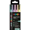 Faber-Castell Schulheft Permanent Marker - softe Farben - 4er Set gelb|lila