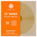 SPINCARE 100x 12 Innenhüllen Für LP Schallplatten | Audiophile 12 Zoll Antistatische Gefüttert Vinyl Schutzhüllen | Mehrlagige Innenhülle Aus Reispapier