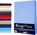 Buymax Spannbettlaken Wasserbett Spannbettlaken für Boxspringbetten Matratzen bis 35 cm Höhe, Jersey, Gummizug: Rundumgummi, (1 Stück), Spannbetttuch 97% Baumwolle, 3% Elasthan, atmungsaktiv, 40 cm Steghöhe