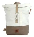 Rucksack Möwe recyceltes Segeltuch Weiß-Persenning, taupe beige