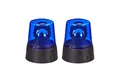relaxdays LED Dekolicht LED Blaulicht 2er Set