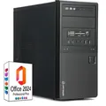 Ankermann Smart Office , Intel Core i7-7700, 16GB RAM, 480GB SSD, Windows 10, WLAN, MS Office 2024 - Schwarz