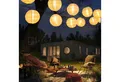 LQWELL LED Solarleuchte Solar Lichterkette Lampions Aussen, Solar Laternen, 8M 30LED 2 Modi, Wasserdicht Solar Hängelampe, Gartendeko Warmweiß, für Balkon, Hochzeit, Hof, Party, Weihnachten Deko
