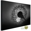 papermoon Infrarotheizung "EcoHeat - Blume Schwarz + Weiss", Matt-Effekt - bunt