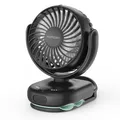 Momcozy Clip-On-Kinderwagenventilator, schwarz