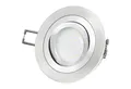 SSC-LUXon LED Einbaustrahler RF-2 Aluminium LED-Einbauleuchte flach rund incl. fourSTEP Dim LED, Neutralweiß