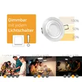 RF-2 Einbauleuchte Alu schwenkbar incl. fourSTEP Dim LED Modul 5W neutralweiß