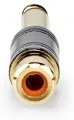 Nedis Mono-Audio-Adapter - 6.35 mm Stecker - Cinch Buchse - Vergoldet - Gerade - Metall - Metall - 1 Stück - Box