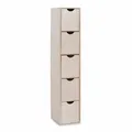 Zeller 5er Schubladenelement Schubladenregal Minikommode Organizer mit Schublade