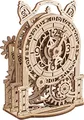 UGEARS Vintage Wecker 3D-Puzzle – Holzmodellbausatz für Erwachsene zum Bauen – Mechanisches Modell Tischuhr-Bausatz – 3D-Puzzle-Holzspielzeuguhr – DIY-Denkspiel-Puzzle-Konstruktionsset