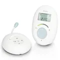 Alecto DECT Babyphone mit Full ECO-Modus und Display, weiß/bla