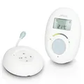 Alecto DECT Babyphone mit Full ECO-Modus und Display, weiß/bla