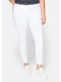 Sheego Stretch-Hose Große Größen knitterarm und pflegeleicht, weiß