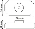 ISOLED 111634 LED Dreh-Controller (Dimmer) schwarz, 2A, max. 48 Watt, Rundstecker Anschluss