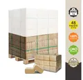 JSM-Brennholz Holzbriketts Holzbriketts aus Kiefernholz (100% Kiefer), 480 kg, Material: Kiefernholz