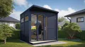 Bertilo Gartenhaus Concept Office - 18 mm naturbelassen