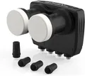 DUR-line 6° Monoblock Quad LNB - Astra 19,2°E + Hotbird 13°E - 4 Teilnehmer