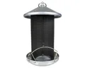 DUVO+ Vogelhaus Futterspendersilo Metall combi schwarz