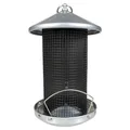Duvo+ Futterspendersilo Metall 20x20x31cm schwarz für Gartenvögel, wiederfüllbar