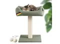 Rohrschneider ® Katzenbaum Wolly mit kuscheligem Katzenbett, waschbarer Kissenbezug