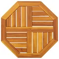 vidaXL Tischplatte Achteckig 50x50x2 cm Akazienholz Massiv Ersatz Tischplatte Braun