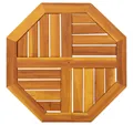 vidaXL Tischplatte Tischplatte 50x50x2 cm Achteckig Massivholz (1 St)