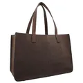 Gusti Shopper Leder Agatha | Große Ledertasche für Uni & Büro | Shopper Damen groß mit geheimen AirTag-Fach & extra viel Stauraum