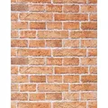 Edem Papiertapete 583-23, strukturiert, matt, 3D-Optik, naturalistisch, Stein-Optik, (1 Rolle, 5,33 qm), Vinyltapete auf Papierbasis, orange-braun rot 0.53 m x 10.05 m
