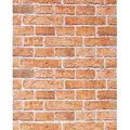 Edem - 3d Tapete Stein Tapete 583-23 Rustikale Design Vinyl Klassische Vintage Optik Mauerstein Klinker Ziegel Orange-braun