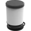 Rotho Treteimer Paso 20 L rund schwarzweiß - Schwarz/Weiß