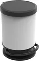 Rotho Treteimer Paso 20 L rund schwarzweiß   Mülleimer