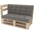 Lermowood Palettenmöbel Mpe Eckbank 120 x 80 cm Natur | Europaletten Indoor und Outdoor Lounge Gartenmöbel Holz Gartenmöbel Set Lounge Möbel Te... - Naturbelassen