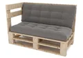 Lermowood Palettenmöbel Mpe Eckbank 120 x 80 cm Natur | Europaletten Indoor und Outdoor Lounge Gartenmöbel Holz Gartenmöbel Set Lounge Möbel Terrasse Balkon Loft Stil Paletten