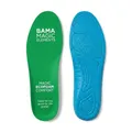 Bama Magic Soft Comfort Sohle Größe (35/36), Einlegesohlen aus recyceltem Ecofoam mit Mikroluftkammern für weichen Polsterkomfort – grün/blau