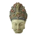 Werner Voß Buddhafigur Skulptur Frauenkopf Blumengöttin Deko asia Buddha feng shui, feng shui Dekofigur