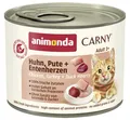 animonda Carny Katzenfutter Nass Huhn Pute Entenherzen 6x200g getreidefrei