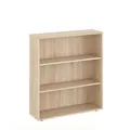 KOMTO Regal 80 cm breit Sonoma Eiche - Bücherregal mit 3 Ebenen und Höhenverstellbare Regale, Standregal, Aufbewahrungsregal | Bookshelf Lumo 80 x 90 x 24 cm (BxHxT)