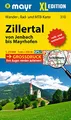 Mayr Wanderkarte Zillertal - Von Jenbach bis Mayrhofen XL 1:25.000: Wander-, Rad- und Mountainbikekarte, extra grossdruck, reiß- und wetterfest