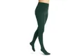 sockenkauf24 Thermostrumpfhose Damen Strumpfhose mit Innenfleece in 10 Farben (Dunkelgrün 40-42) extra warm Winter Strumpfhose WP