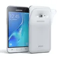 EAZY CASE Hülle kompatibel mit Samsung Galaxy J1 (2016) Schutzhülle Silikon, matt & Ultra dünn, Slimcover, Handyhülle, Hülle/Soft Case, Silikonhülle, Backcover, Transparent