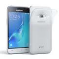 Schutz Hülle für Samsung Galaxy J1 (2016) Cover Handy Case Matt Transparent