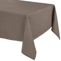 BEAUTEX Lina Tischdecke und Tischläufer in eleganter und natürlicher Leinenoptik, wasserabweisend, pflegeleicht, für Esszimmer, Wohnzimmer, Balkon & Garten (Eckig 110x160 cm, Haselnuss)