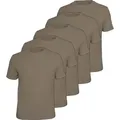 LOBO NEGRO® T-Shirt Arbeits-Worker Shirts 5er Pack braun XXL